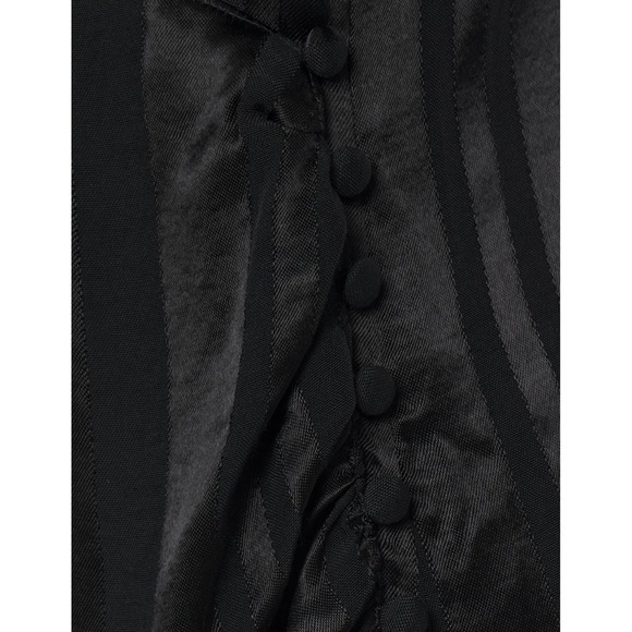 Anine Bing striped satin-jacquard mini wrap dress. 100% viscose - Picture 4 of 4